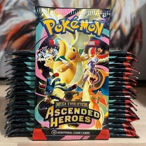 New! (30) Pokémon TCG Ascended Heroes Booster Packs - ME